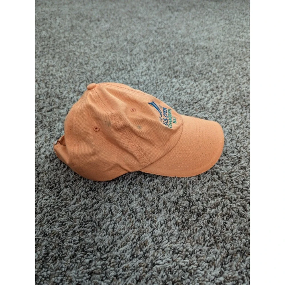 2015 US OPEN CHAMBERS BAY HAT‎ USGA Member Cap Orange Golf Adjustable Strapback